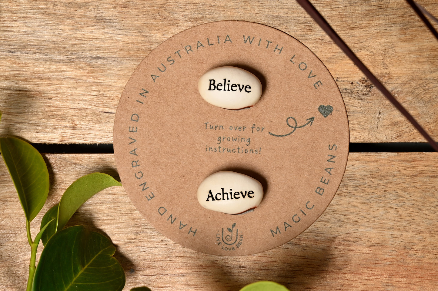 Believe Achieve Bean
