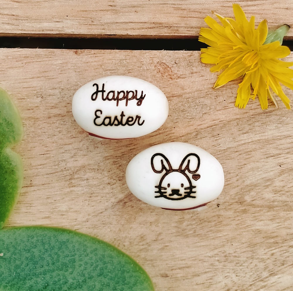 non chocolate gift saying happy easter