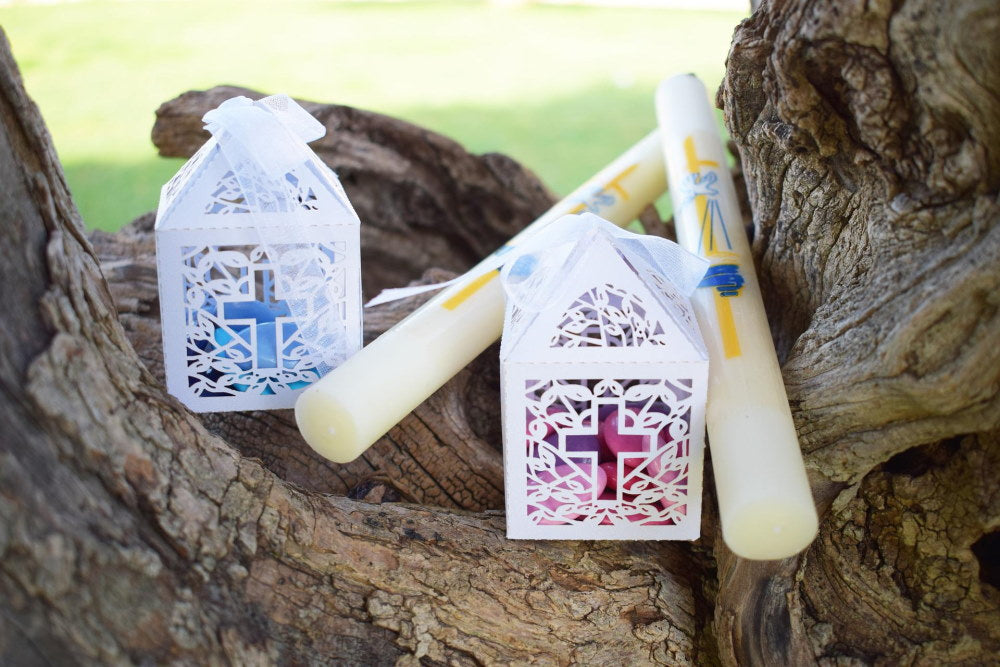 baptism favours on tree