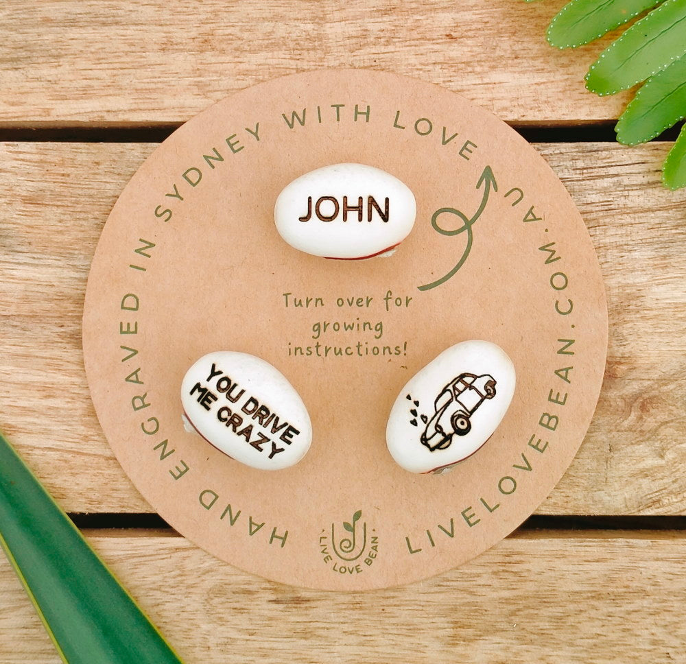 Personalised Gift For Him Bean Set