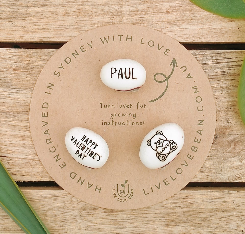magic bean personalised valentines gifts for him