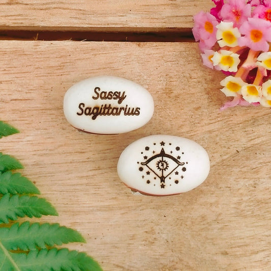 gift for sagittarius engraved message beans